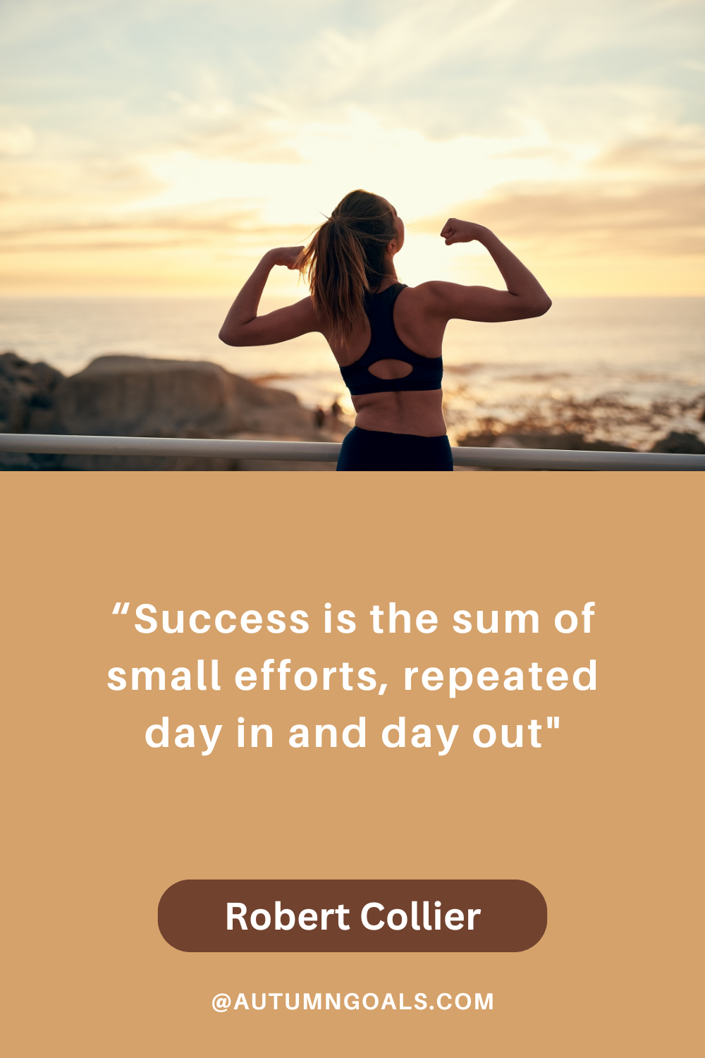 "Success is the sum of small efforts, repeated day in and day out." – Robert Collier